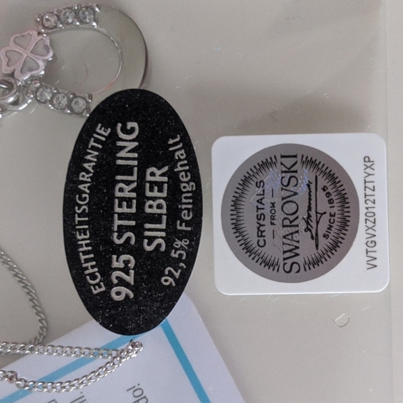 Horseshoe necklace with Swarovski crystals - Picture 3 of 3